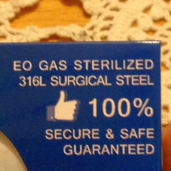 New EO gas sterilized 316L Surgical Steel Stud - Picture 3 of 4